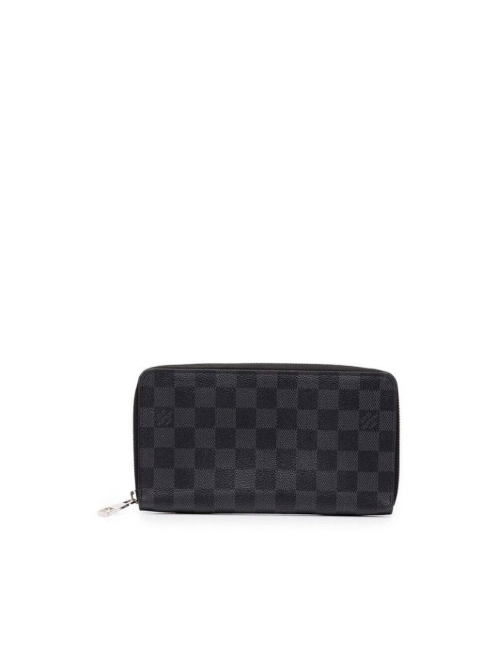 Louis Vuitton Damier Graphite Zippy Organizer Zip Around Wallet Black Leather